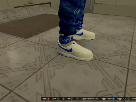 LowTop Nike Air force 1s(Blue and white)