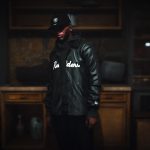 MP Male Las Vegas Raiders Satin Black Coaches Jacket + 9FIFTY Snapback