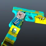 Pistol 9mm Finn & Jake by AlexBeas13 1.0
