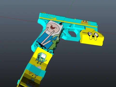 Pistol 9mm Finn & Jake by AlexBeas13 1.0