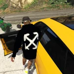 Quiet OFF-WHITE. (Shorts, sweatshirt, bucket) 1