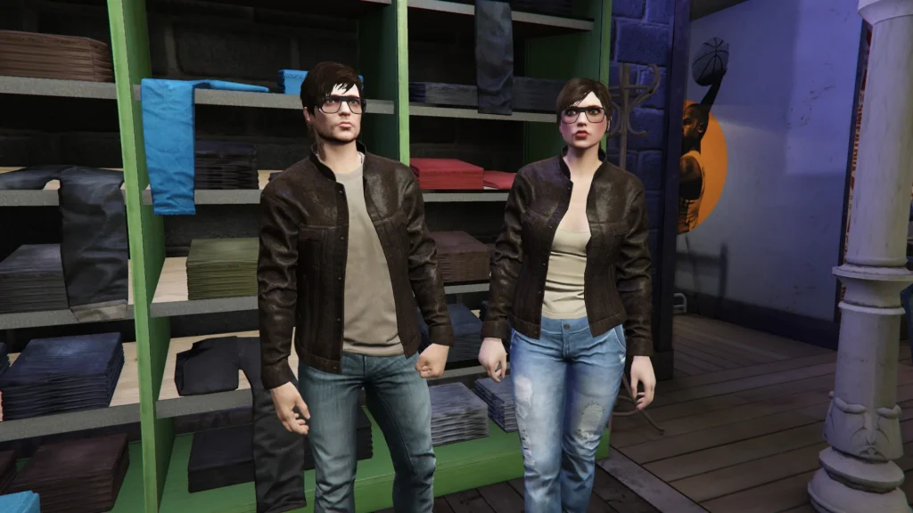 Retextured Leather Jacket for MP Male
