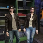 Retextured Leather Jacket for MP Female 1.1