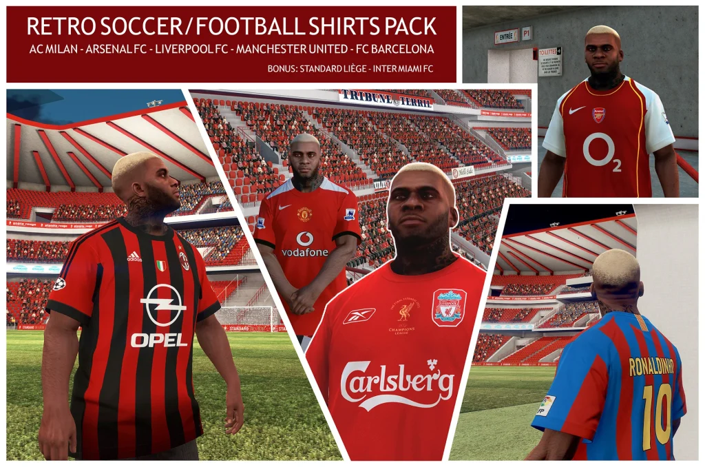 Retro Soccer/Football Shirts Pack - Franklin 1.0