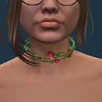 Roses choker necklace for MP Female 1.0