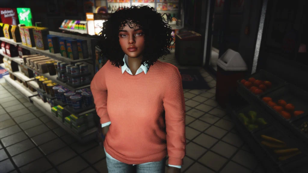 Sweater with Collared Shirt for MP Female 1.0