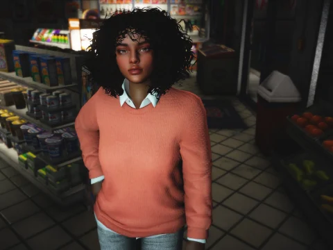 Sweater with Collared Shirt for MP Female 1.0