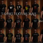 T-Shirt MP Male Texture Pack 1.0