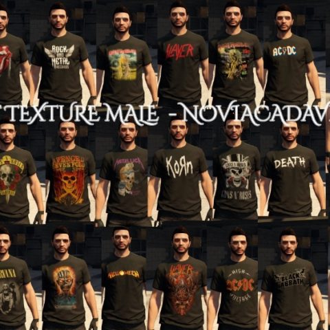 T-Shirt MP Male Texture Pack – GTA 5 mod