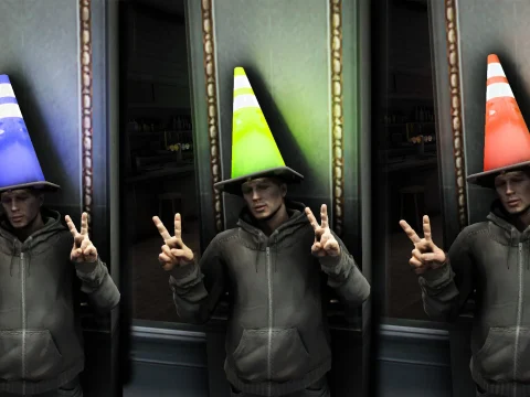 Traffic Cone Hat for MP Male [SP/FiveM]