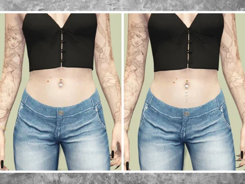 Twishes Bellybutton Piercing Pack for MP Female 2