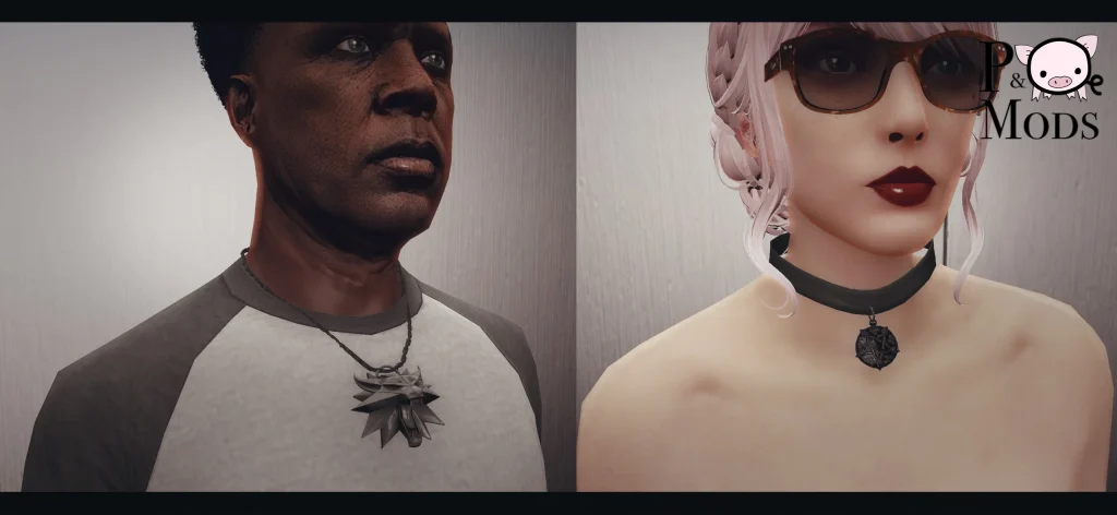 Geralt&Yennefer Necklace by P&Q Mods 1.0