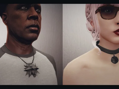 Geralt&Yennefer Necklace by P&Q Mods 1.0
