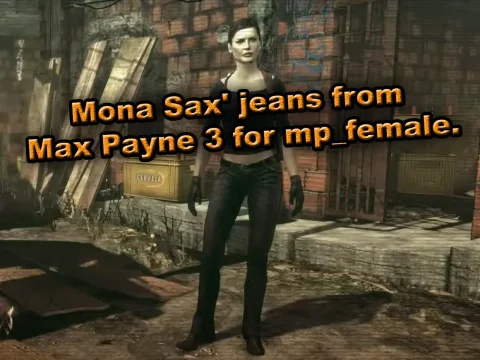 Mona Sax' jeans from Max Payne 3 for MP Female