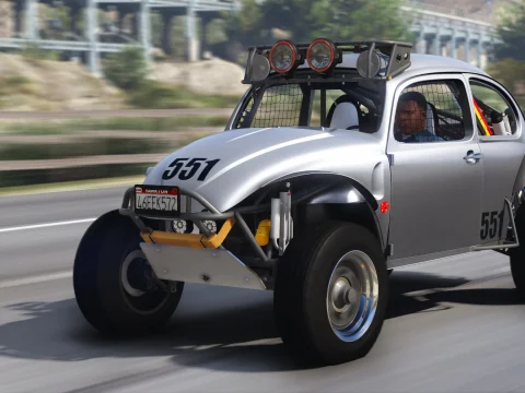 1969 Volkswagen Class 5 /1600 Baja Bug [Add-On | Template | LODs | Extras | (rendering) | Animated Engine] 1.0a