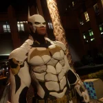 Batman Arkham Knight v8 Suit White Gold and Black Recolor 1.0