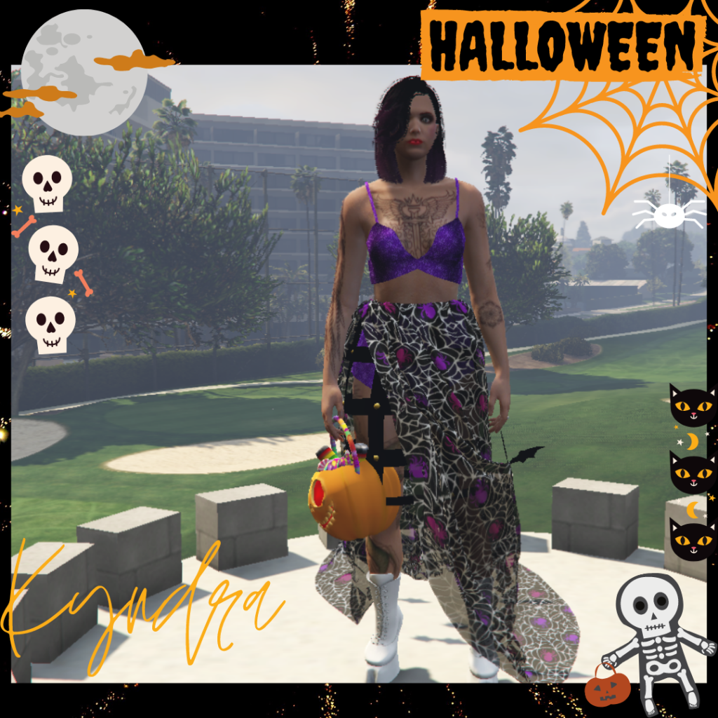Glamour BatWitch Dress Halloween for mp female 1.0