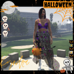 Glamour BatWitch Dress Halloween for mp female 1.0 Glamour BatWitch Dress Halloween for mp female 1.0