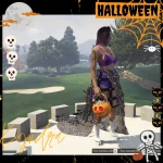 Glamour BatWitch Dress Halloween for mp female 1.0