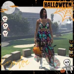 Glamour BatWitch Dress Halloween for mp female 1.0