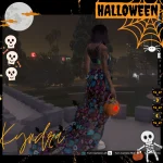 Glamour BatWitch Dress Halloween for mp female 1.0