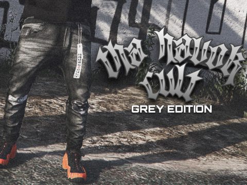 Tha Havok Cult: Grey Edition Sagged Jeans 1.0