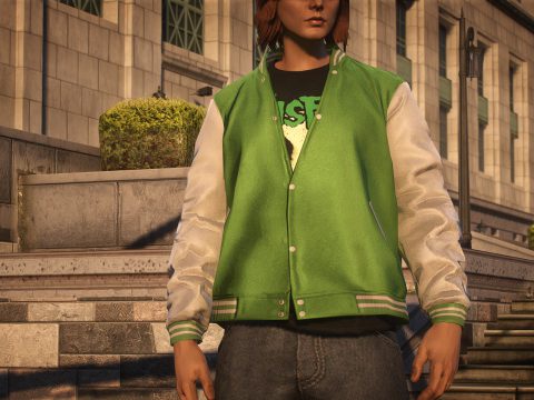 Half Buttoned Varsity Jacket for MP Male 1.0