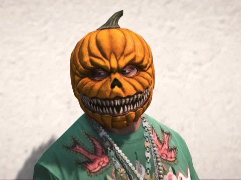 Halloween Pumpkin Head Mask (Franklin)