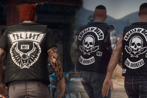 Lost MC and Angels of Death biker vests  – GTA 5 mod