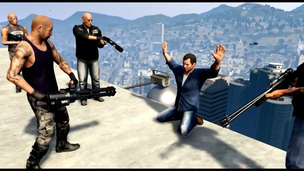 Michael getting caught