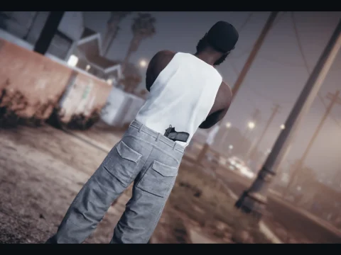 Pants with pistol behind the belt for MP male 1.0