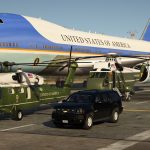 Cadillac "The Beast" Presidential State Car [Waving flags | Add-On]