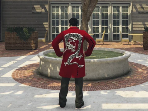 Traditional Japanese art in jacket For Males 1.0