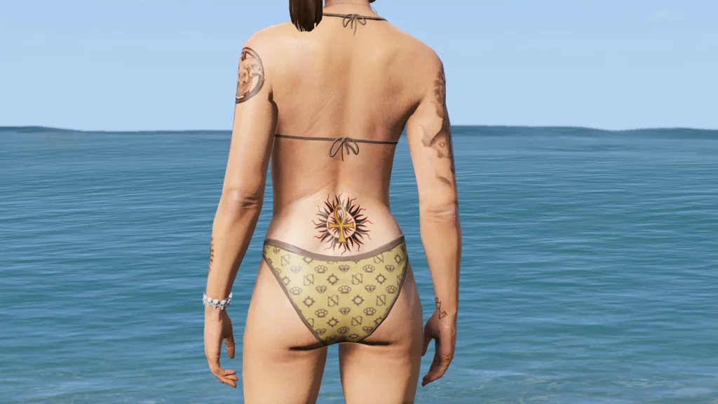 Ankh Cross Lowerback Tattoo MP Female (Anastacia) 1.0
