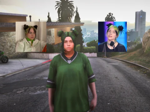 Billie Eilish Head for MP Female 1.0