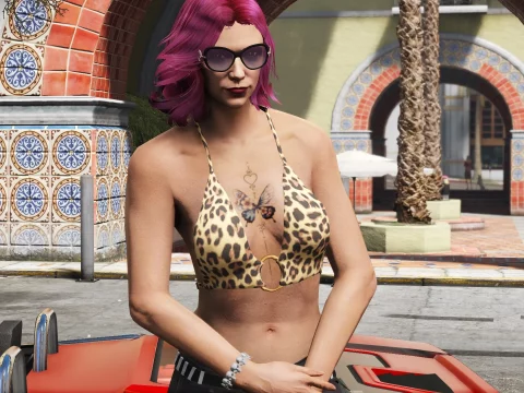 Butterfly Chest-Tattoo for MP Female 1.0