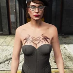 Chest Tattoo "Love Bat" for MP Female 1.0