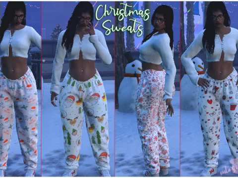 Christmas Sweatpants Textures for MP Female / Male 1.0