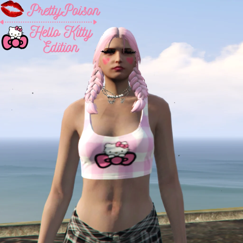 Hello Kitty Crop Top Retexture for MP Female 1.0