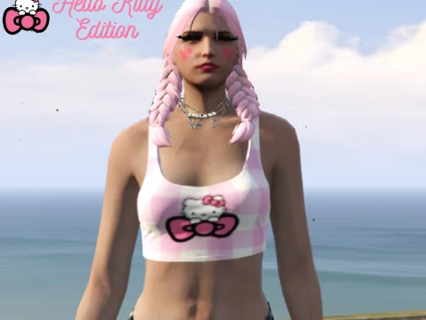 Hello Kitty Crop Top Retexture for MP Female 1.0