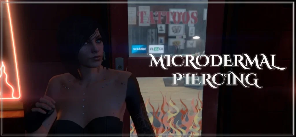 Microdermal Piercing MP FEMALE 4 Models - 8 texture