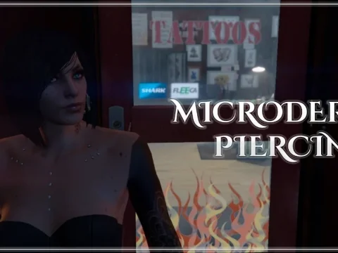 Microdermal Piercing MP FEMALE 4 Models - 8 texture