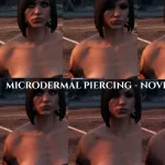Microdermal Piercing MP FEMALE 4 Models - 8 texture
