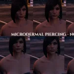 Microdermal Piercing MP FEMALE 4 Models - 8 texture