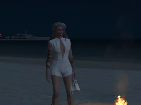 Nude Tight Jumpsuit for MP Female 1