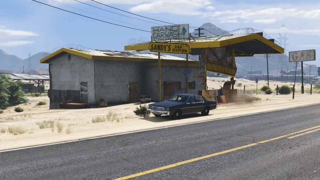 Sandy Shores Old Gas Station [YMAP] 1.0