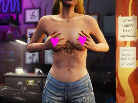 Sternum tattoo for MP Female 1.1