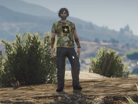 Us Army Shirt MP Male Texture 1.0