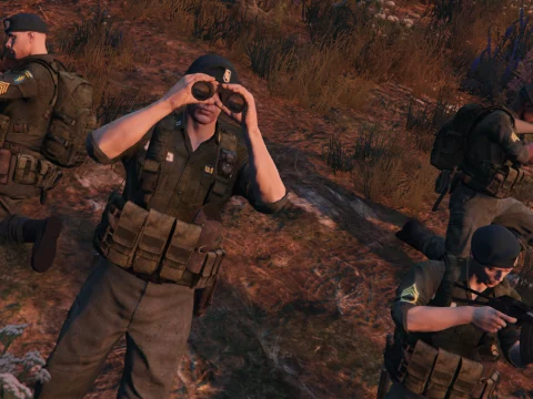 Vietnam SF retexture for CopTwinkiePuccie's uniforms 1.1 (Included Trench Coat)