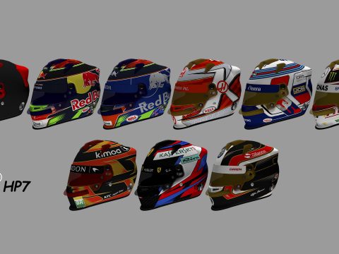 Bell HP7 - Formula 1 Helmets Pack